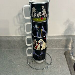 Villain stackable coffee mugs